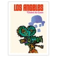 thumbnail image 1 of Los Angeles - United Airlines - Charlie Chaplin with Movie Camera - Vintage Airline Travel Poster by James Jebavy c.1967 - Fine Art Matte Paper Print (Unframed) 20x26in, 1 of 4