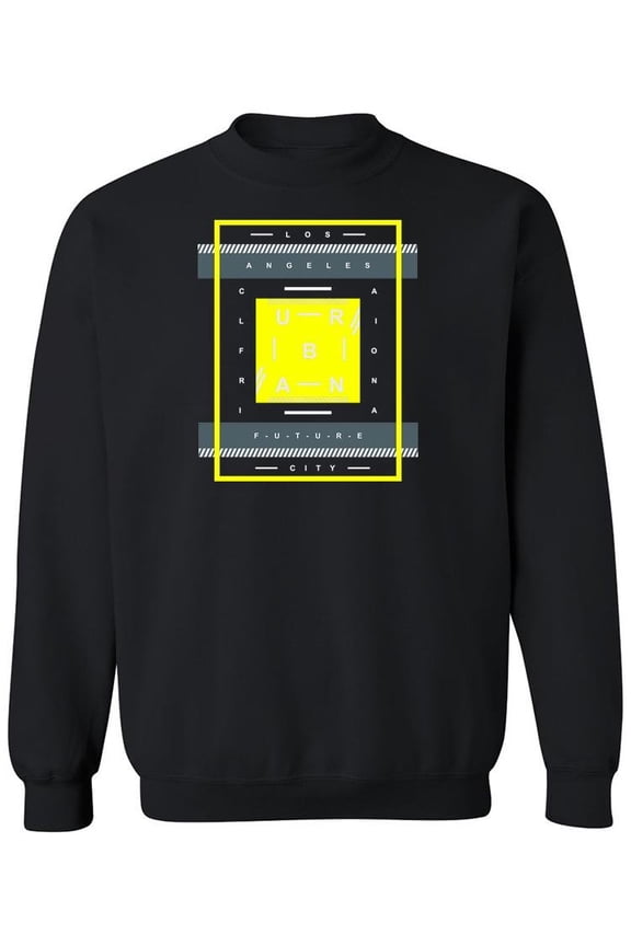Los Angeles Urban Quote Sweatshirt Men -Image by Shutterstock, Male x-Large