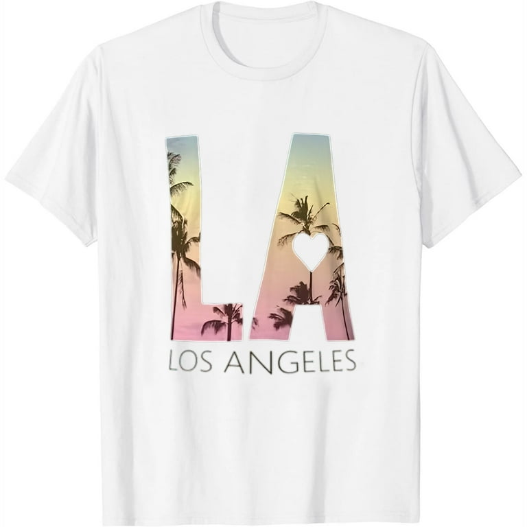 Los Angeles T-Shirt Sunset La Tee Shirt Los Angeles T-Shirt Sunset La Tee Shirt