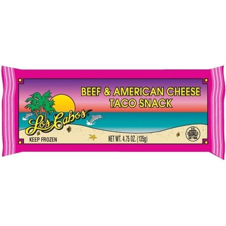 Los Cabos Individually Wrapped Beef and Cheese Taco Snack, 4.75 Ounce -- 96 per case
