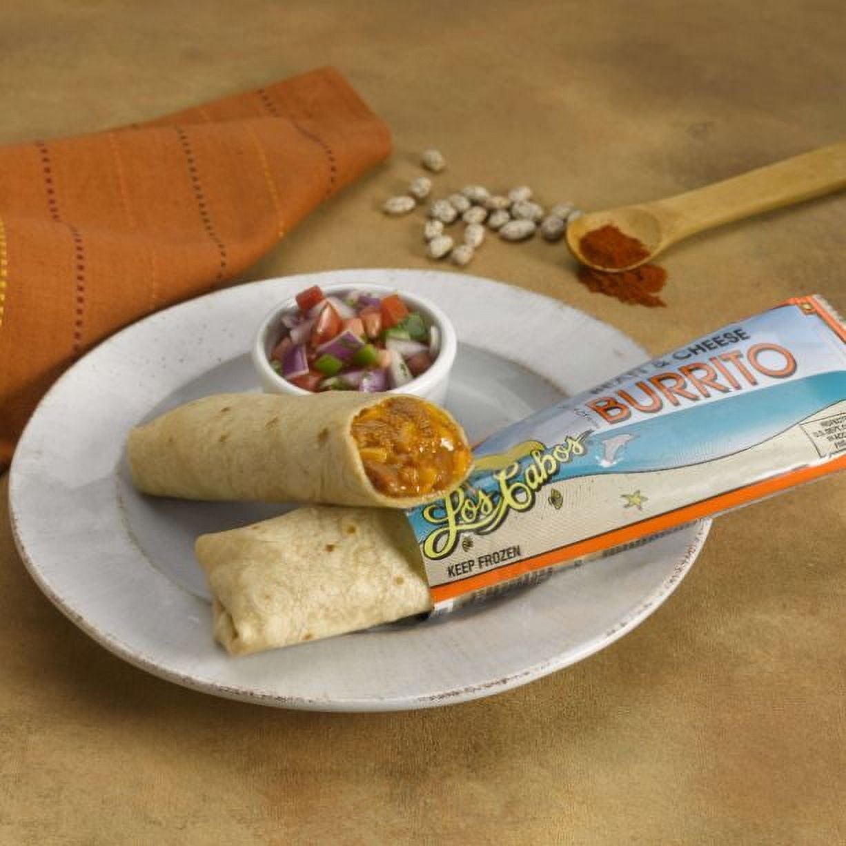 Los Cabos Individually Wrapped Child Nutrition Bean & Cheese Burrito 5