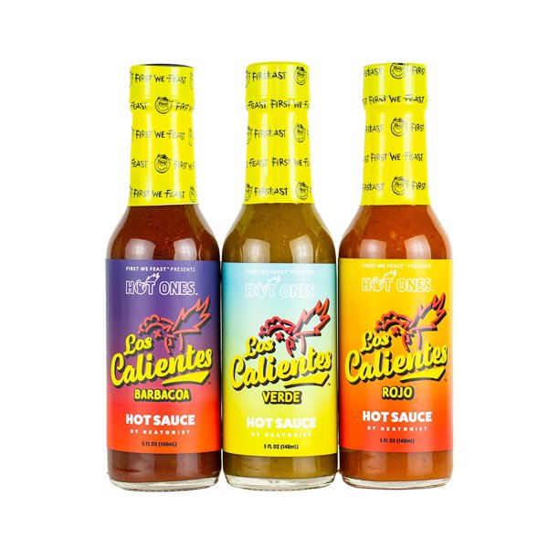 Los Calientes Trio Pack Hot Ones Hot Sauce
