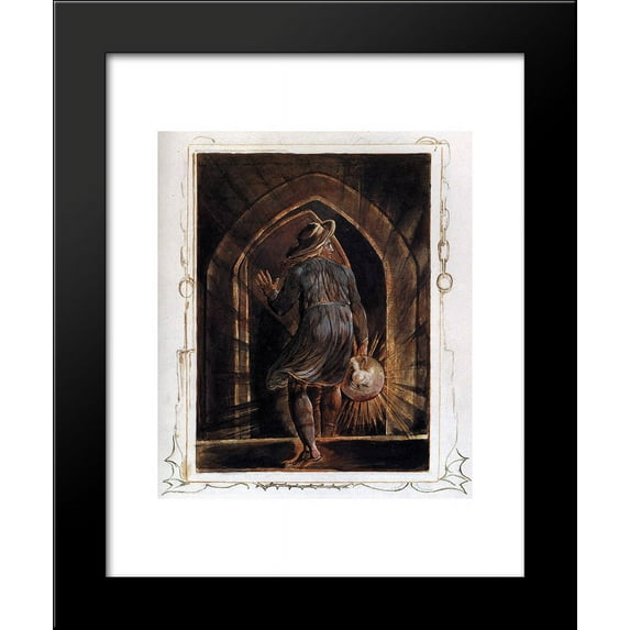 Los Entering the Grave 20x24 Framed Art Print by Blake, William