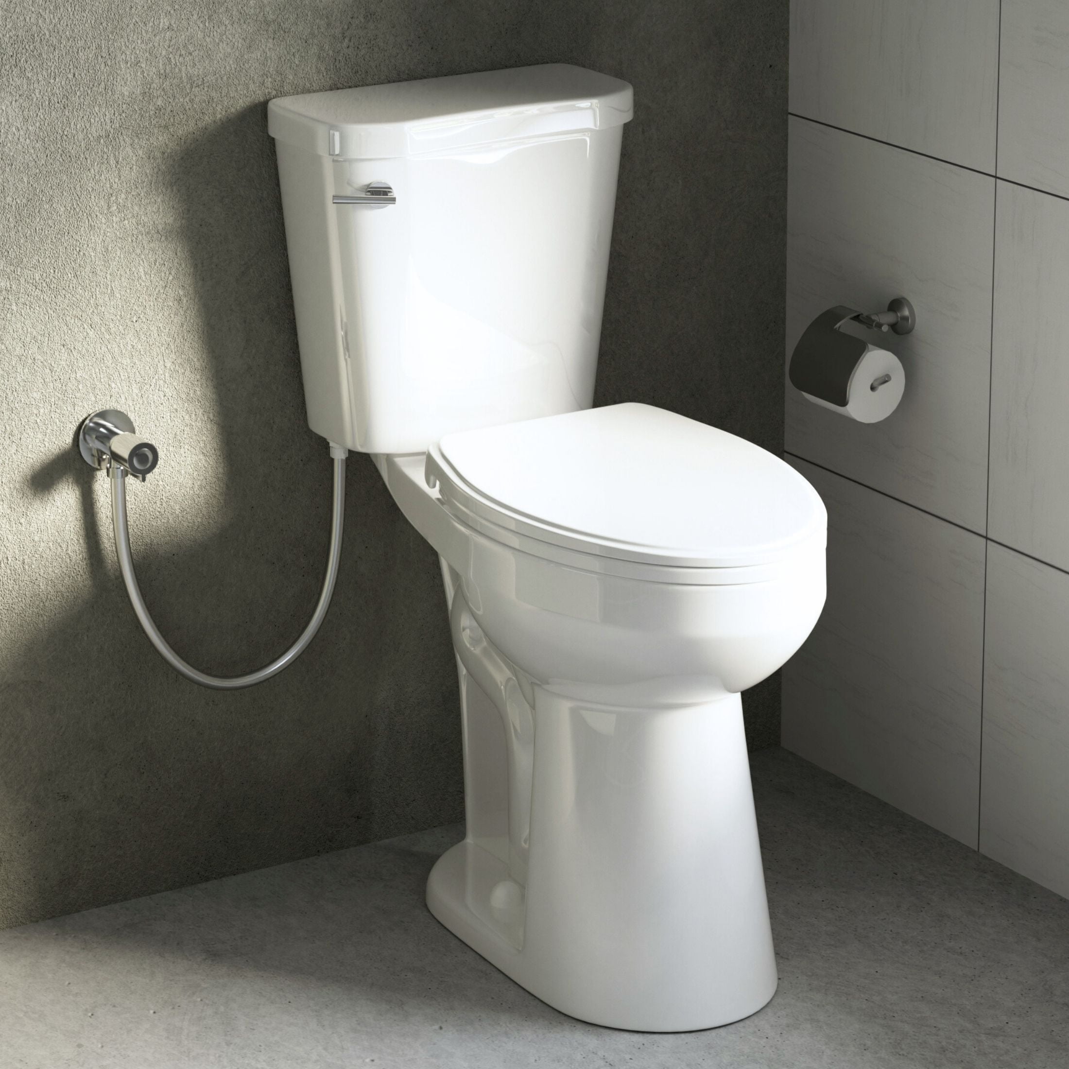 Los Flexi 21 Inch Extra Tall Toilet, Comfort Elongated Bowl, Ideal for ...