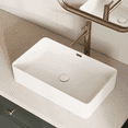 thumbnail image 1 of Los Flexi 24" x 15" Rectangular Vessel Sink with Chrome Overflow, White Porcelain Above Counter Sink, 1 of 13