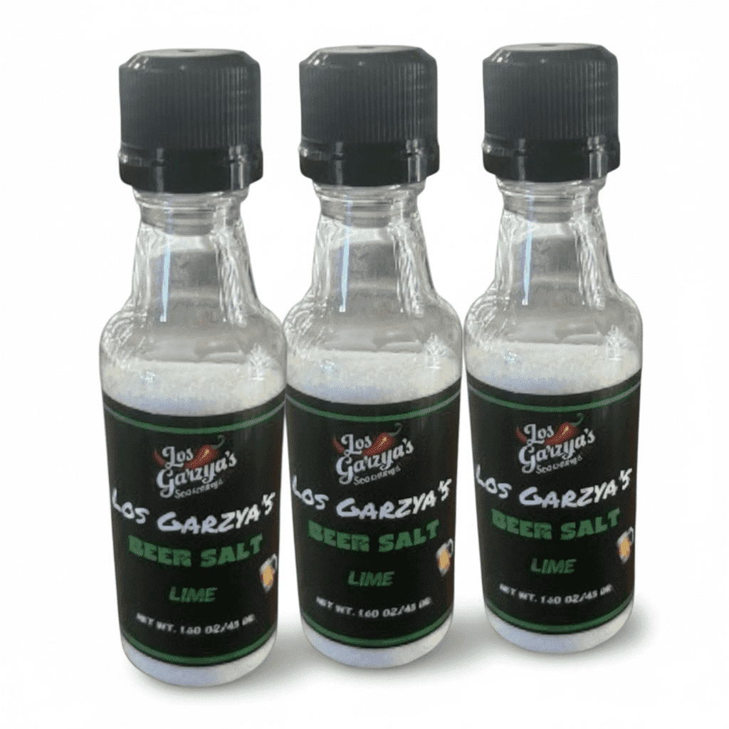 Los Garzya’s Beer Salt Lime 3 Pack, 1.60 oz. Bottles, Lime Flavor Beer ...
