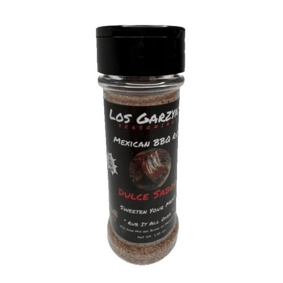 Los Garzya's Sweet and Spicy BBQ Rub, 8 oz, Mexican BBQ Seasoning