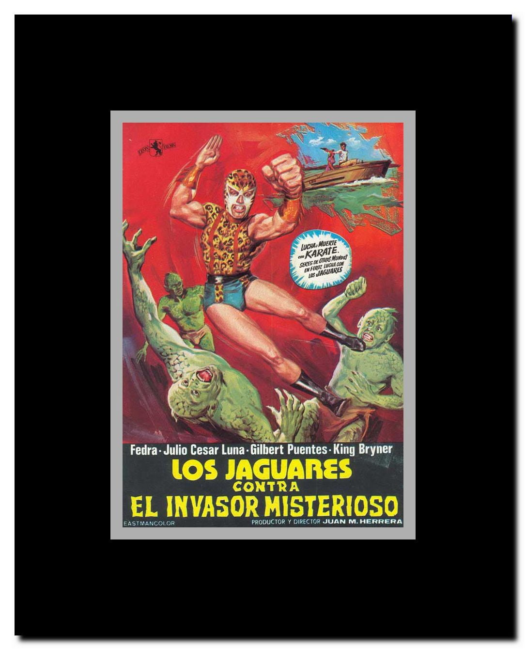 Los Jguares Contra el Invasor Misterioso Framed Movie Poster