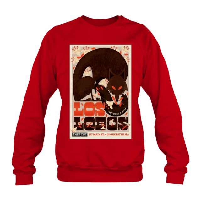 Los Lobos Oct 9 2024 The Cut Gloucester MA Tour Crewneck Sweatshirt