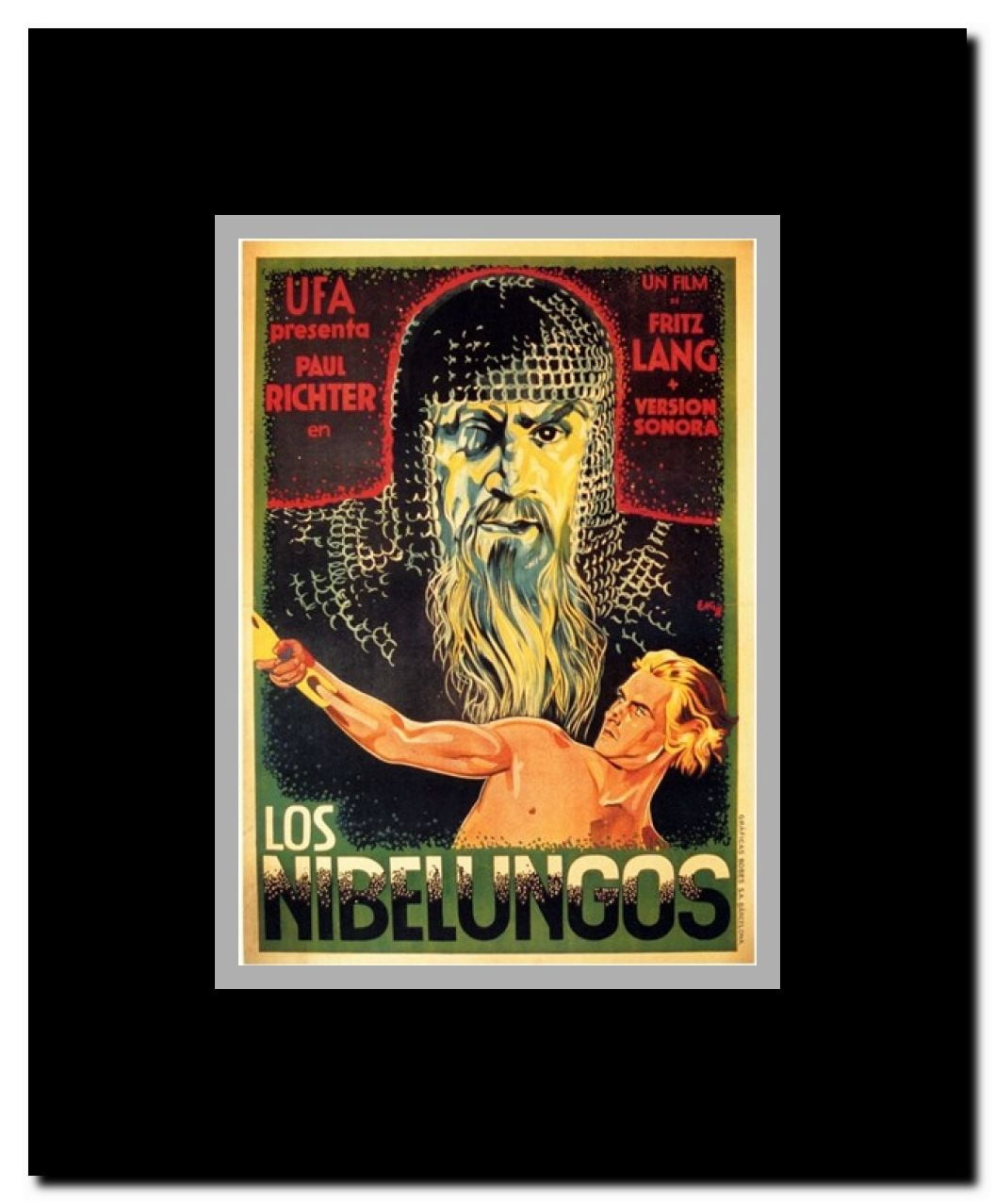 Los Nibelungos Framed Movie Poster