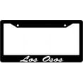 thumbnail image 1 of Los Osos Script Black Plastic License Plate Frame EBS, 1 of 1