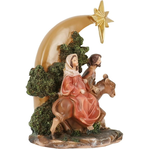 Los Peregrinos 8" Jose Y Maria Viaje a Beln La Posada Religious Resin Christmas Figure Journey to Bethlehem The Pilgrims