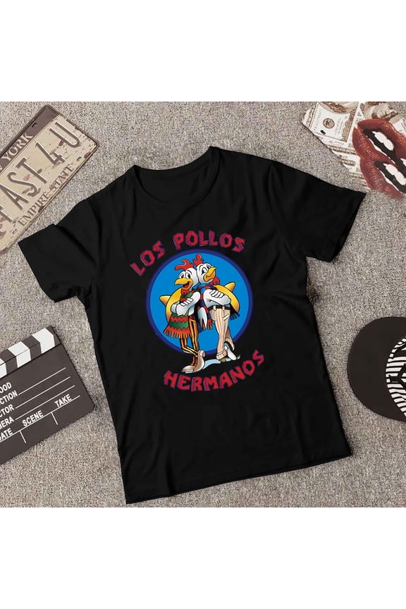 Los Pollos Hermanos Breaking Bad Fan Themed Graphic T-Shirt unisex up to 5XL