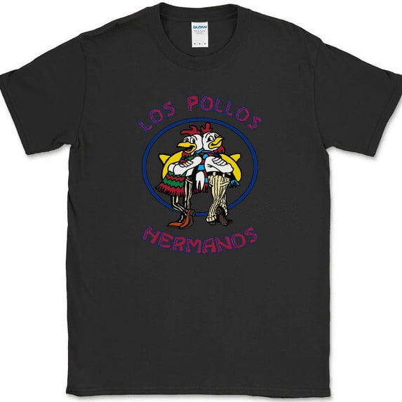 Los Pollos Hermanos T-Shirt Gildan Funny TV Show Humor Tee - Black, S