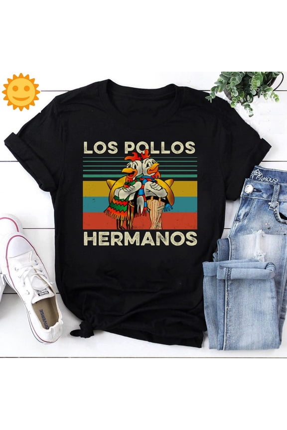 Los Pollos Hermanos Vintage T-Shirt, Breaking Bad Shirt, Walter White Shirt, TV Series Shirt, Chicken Shirt, Rooster Shirt