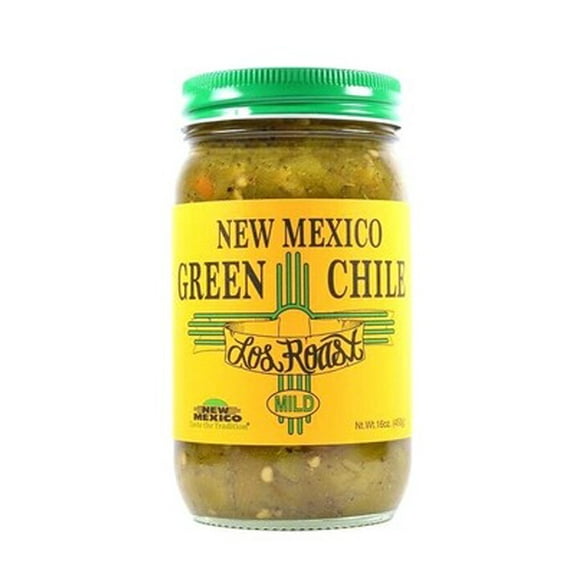 Los Roast New Mexico Green Chili Mild 16 oz (Pack of 6)
