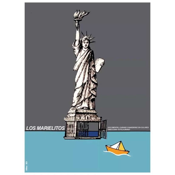 Los marielitos Cuban documentary Decor Poster.Graphic Art Interior design 16 x 24 Inch Poster