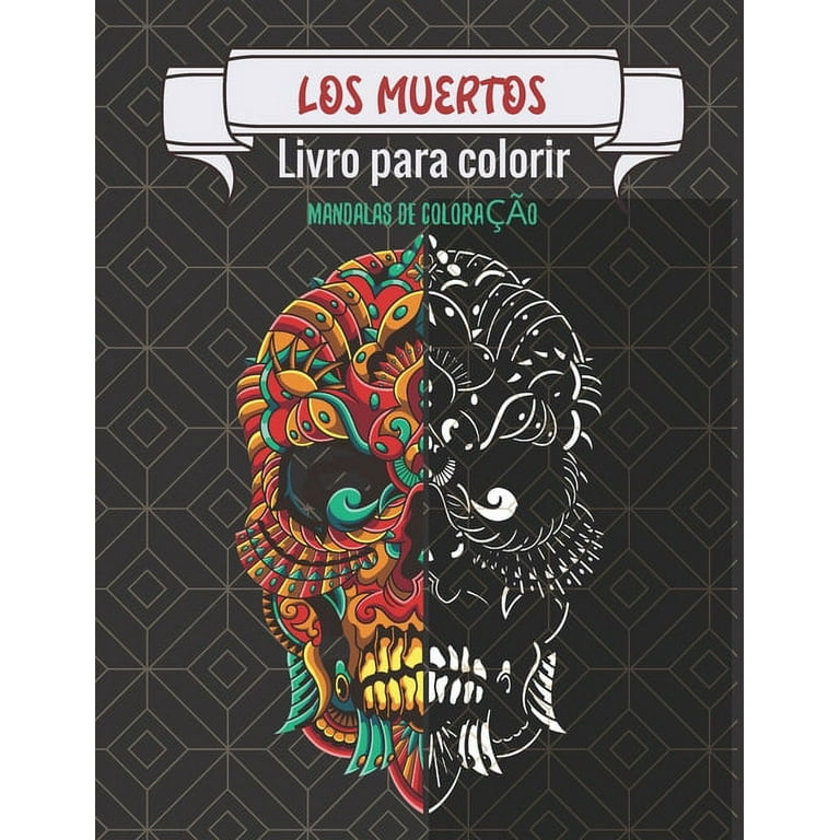 Los muertos - Livro para colorir - Mandala para colorir