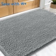 thumbnail image 1 of LosFong Dog Door Mat for Muddy Paws 36x24 Inch, Absorbs Moisture and Dirt, Non-Slip Washable Doormat, Quick Dry Chenille Mud Mat for Dogs, Entry Indoor Entryway Carpet for Inside Floor, Grey, 1 of 9