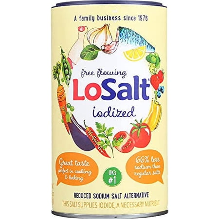 Losalt Salt Iodized, 12.35 oz