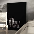 thumbnail image 1 of Lose Yourself To Dance Art Print, Black And Beige Wall Art, Bedroom Wall Art, Living Room Decor, Typography Poster, Kitchen Print, Wall Art, Modern Wall Decor, 24x36 UNFRAMED, 1 of 2
