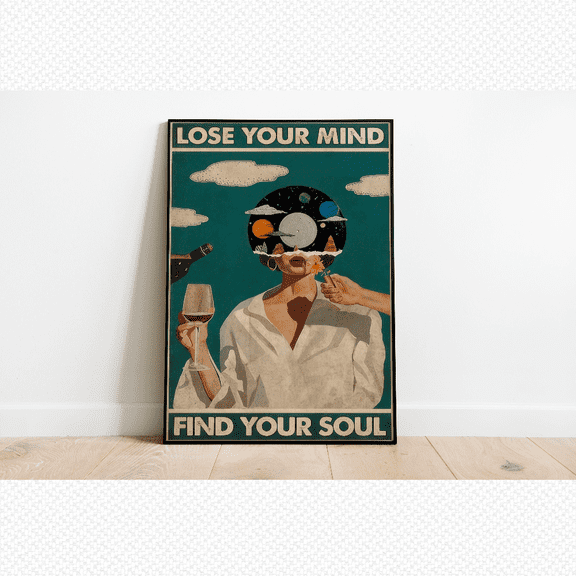 Lose Your Mind Find Your Soul Vintage Poster, Lose Your Mind Poster, Vintage Music,Inspired Wall Art, Retro Poster Poster, Music Retro Poster, Poster Only, Poster Home Decor, Poster Only