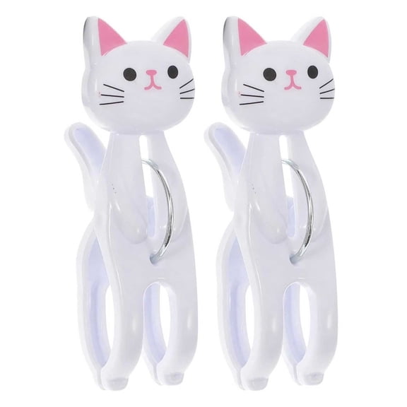 Lose Money Clearance!Beach Towel Clips | Cat Shape Clothespins Clothes Pins Traceless Laundry Clips Clothes Pin for Clothesline Laundry Bathroom