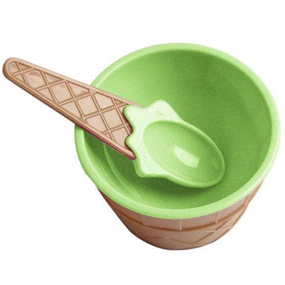 Lose Money Clearance!Mini Ice Bowl with Spoon Dessert Bowl Wedding Dessert Cup Set Ice Party Children'S Food Bowl with Spoon Sundae Yogurt Soup