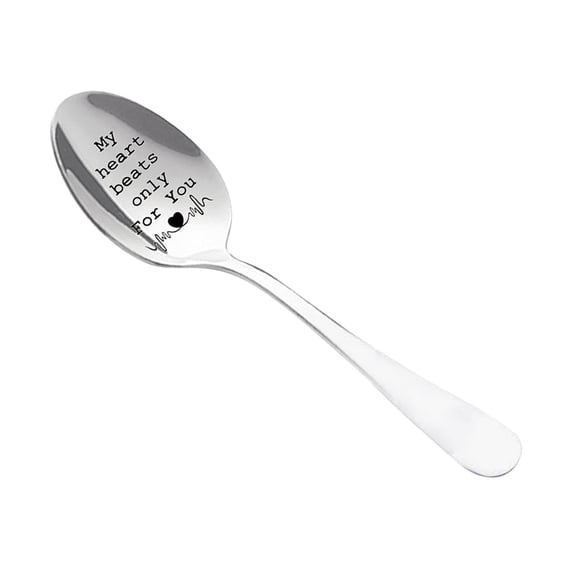 Lose Money Clearance!Wedding Gifts Valentine'S Day Stainless Steel Long Handle Spoon Spoon Tableware Spoon Personalized Gift Spoo