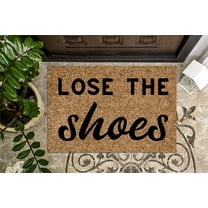 Lose the Shoes v3 | No Shoes | Housewarming Gift | Custom Doormat Closing Gift | Welcome Doormat | Front Door | Funny Door Mat Gift