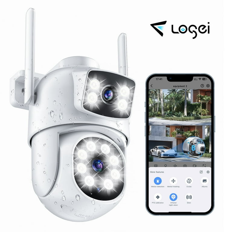 Losei 4K Smart Security Camera, Wireless Video Camera with Night
