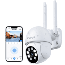 Losei Outdoor Security Camera with Light Alarm,Color Night Vision,2.4G WiFi,Motion Detection,IP66 Weatherproof ,Cloud/SD Card Storage,Two-Way Audio