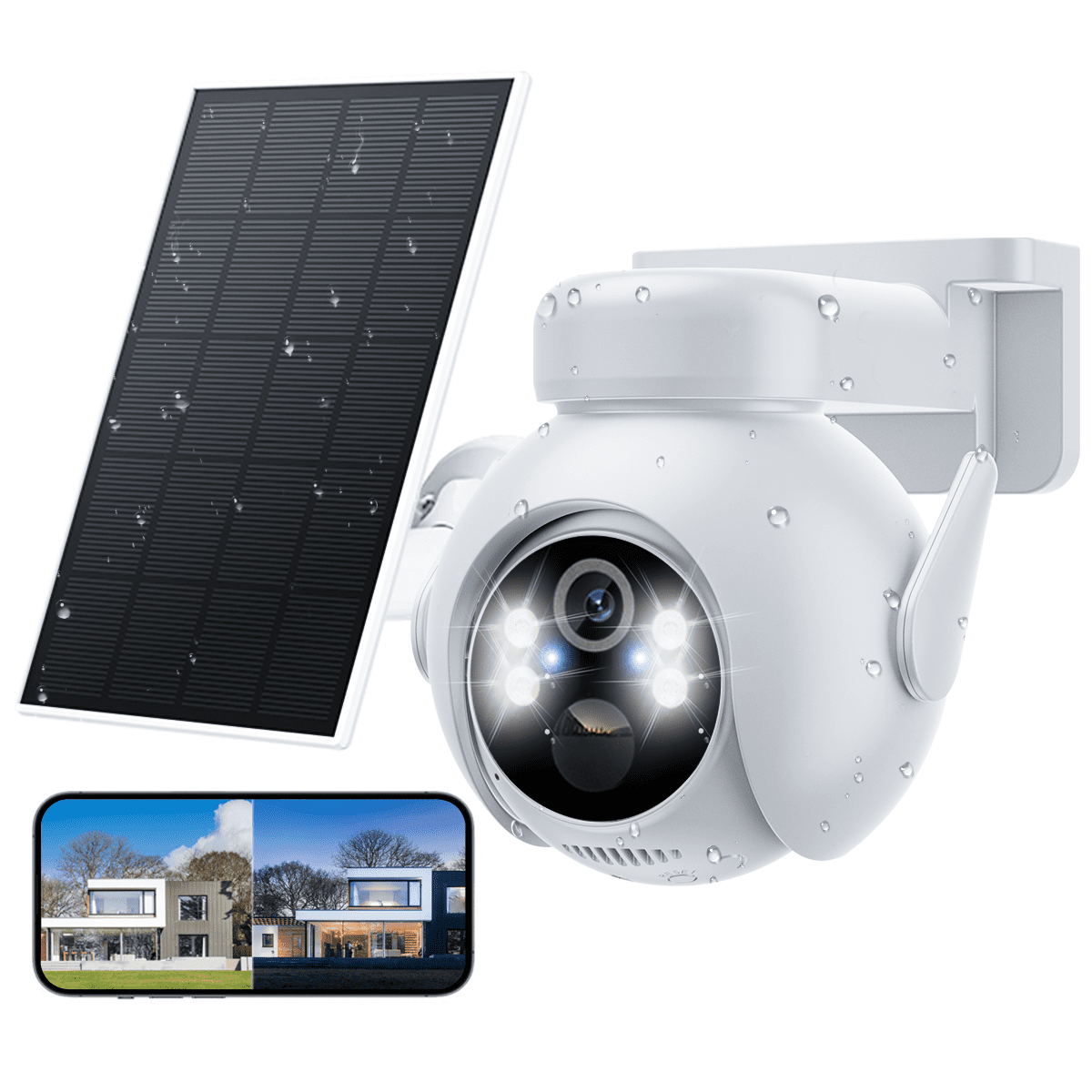 Losei 1080P Indoor WiFi PTZ Security Camera, Detection for Baby and Pet Monitor, 360-Degree for Home Security,Smart Motion Tracking,2 Way Audio, Night Vision, Compatible with Alexa