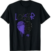 Loser Lover Dripping Black Field Purple Matching T-Shirt