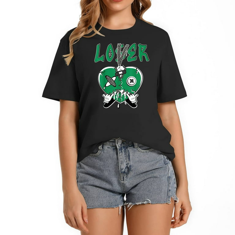 Pine green graphic store tee womens