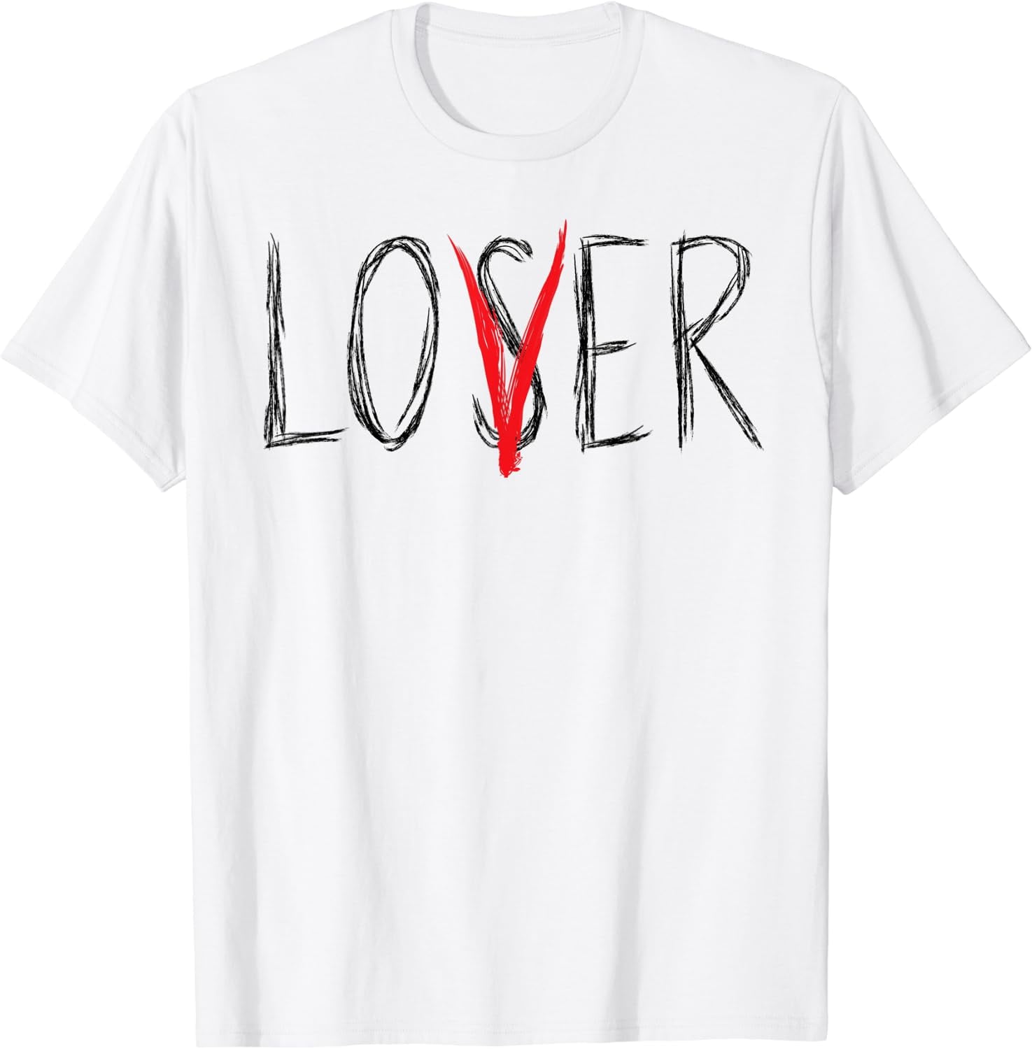 Loser Lover Shirt Horror Novelty Scary Movie Loser Lover T Shirt