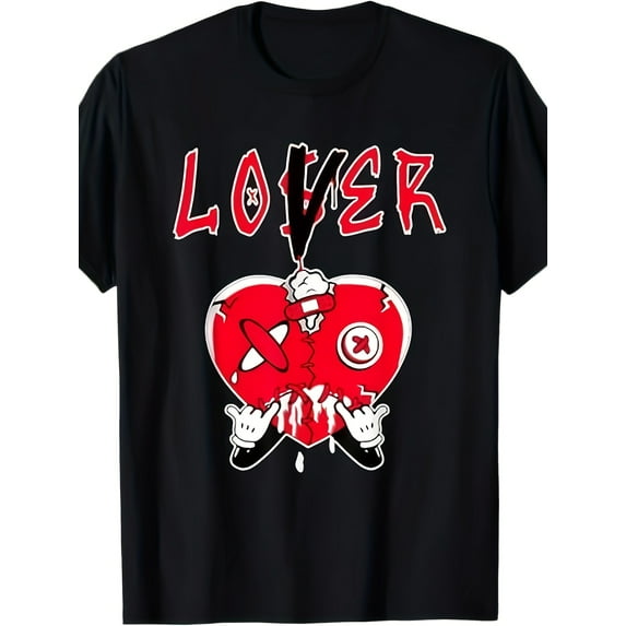 Loser Red T-shirt, same style as Loser lover, 5 racing red Drop men's T-shirts