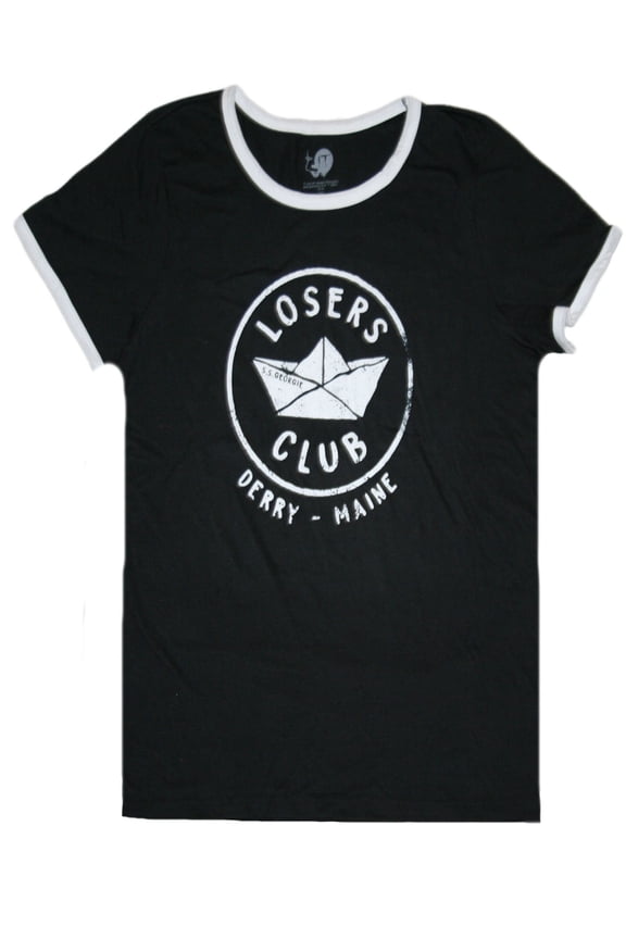 Losers Club S.S. Georgie "IT" Women's Black T-Shirt Plus Size 3XL