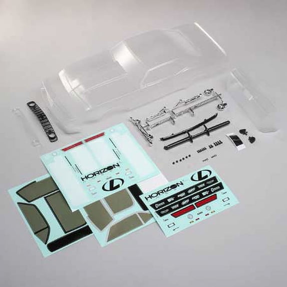 Losi 1969 Chevy Camaro Body Set Clear V100 LOS230081 Car/Truck Bodies wings & Decals