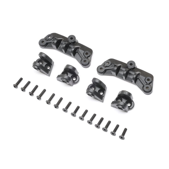 Losi Lower 4-Link Mount Set Aluminum Black - Mini LMT Truck Replacement Parts LOS314006