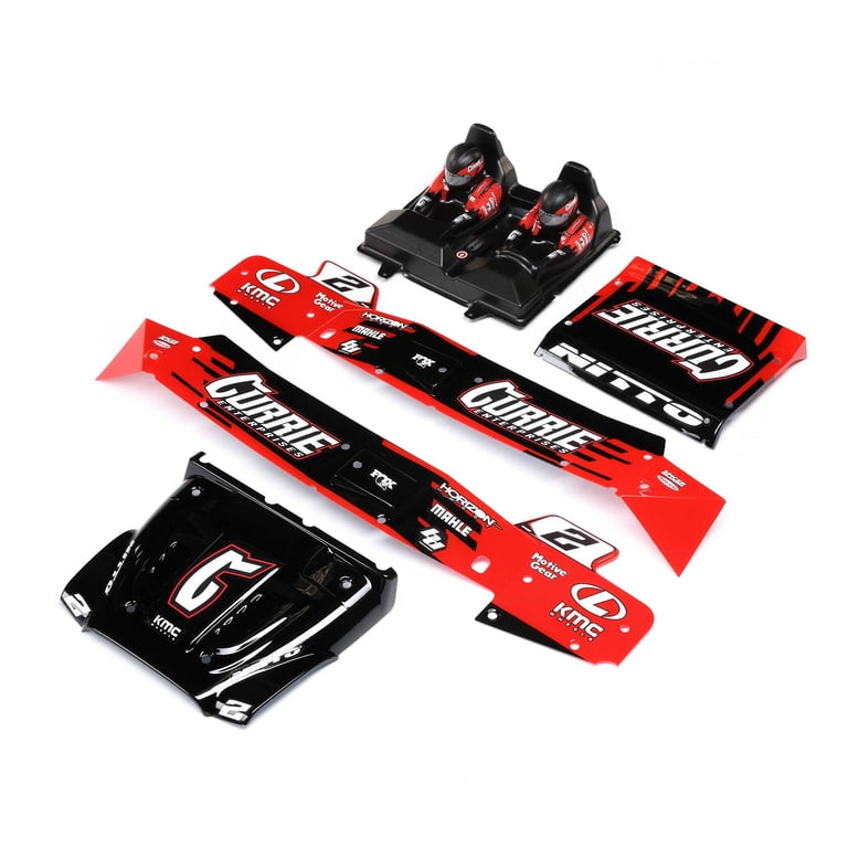 Losi Black Rhino Wheels Ford Raptor Body Set Baja Rey LOS230067 Body & Wings