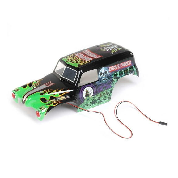 Losi Body Set Grave Digger Painted Mini LMT LOS210044