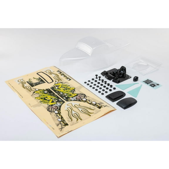 Losi Body & Wing Set Clear King Sling LMT Mega LOS240022 Car/Truck Bodies wings & Decals