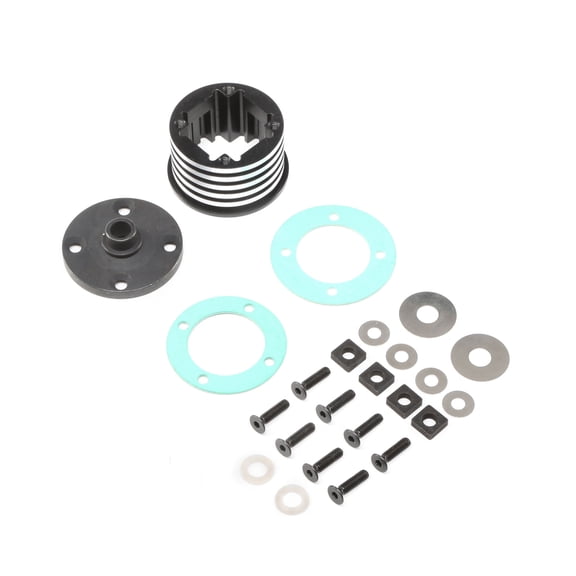 Losi Diff Housing Set Aluminum 1 DBXL-E LOS252066 Elec Car/Truck Replacement Parts