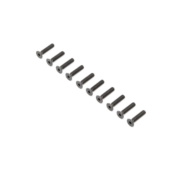 Losi Flat Head Screws Stl BO M4 x 18mm 10 LOS255020 Elec Car/Truck Replacement Parts