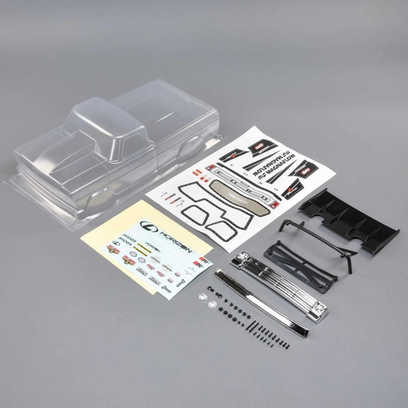 Losi LOS230087 68 F100 Body Set, Clear: 22S Drag
