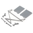 thumbnail image 1 of Losi Rear Tower SupportX-BarMud GuardsGray Rock Rey LOS230041 Elec Car/Truck Replacement Parts, 1 of 3