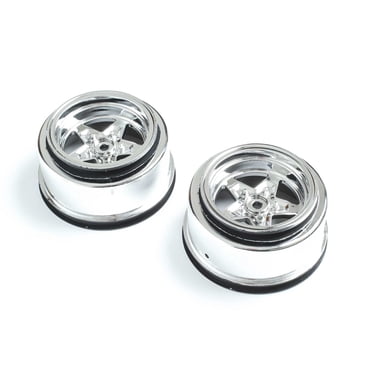 Losi 22S Drag Rear Wheel Black Chrome - LOS43050 RC Car Tire Replacement Parts