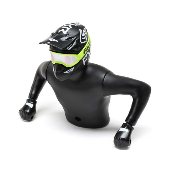 Losi Rider Figure Upper FXR Yellow PM-SM LOS-2284