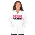 thumbnail image 1 of Losing Not Option Cure Will Be Found Zip Hoodie Sweatshirt Women Brisco Brands S, 1 of 6
